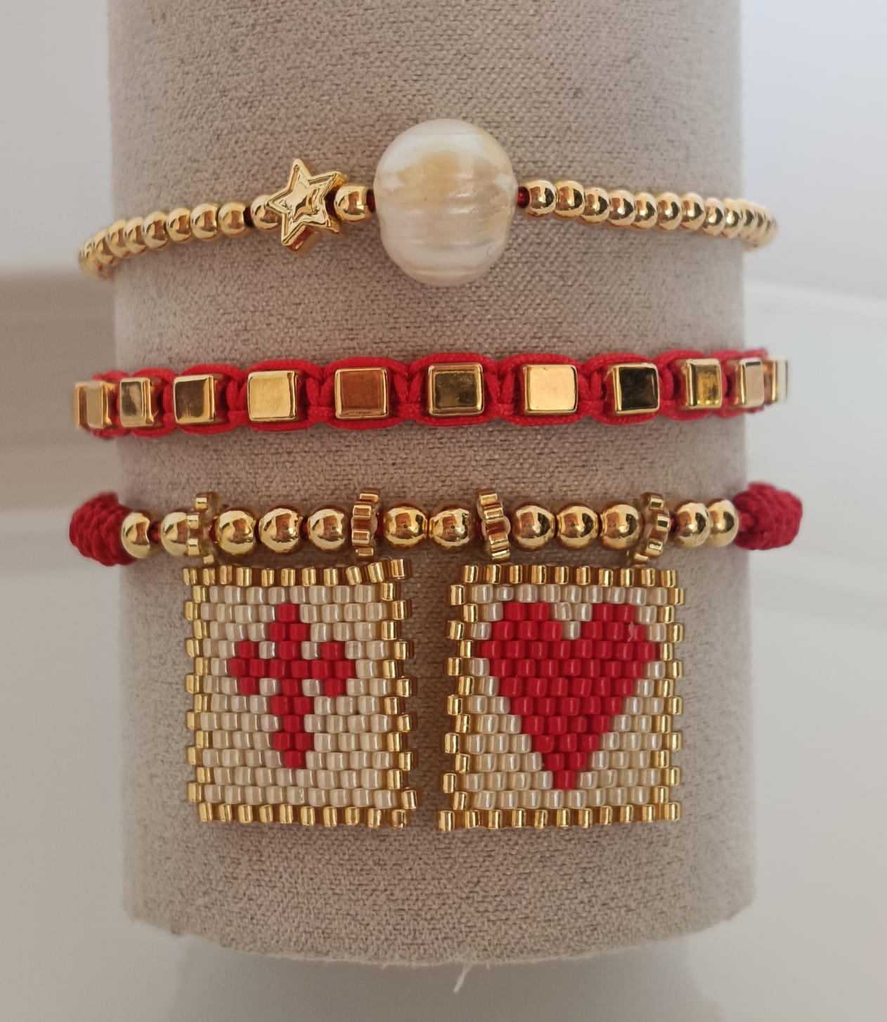 Pulsera escapulario tejido en miyuki-Invicta21.accesorios