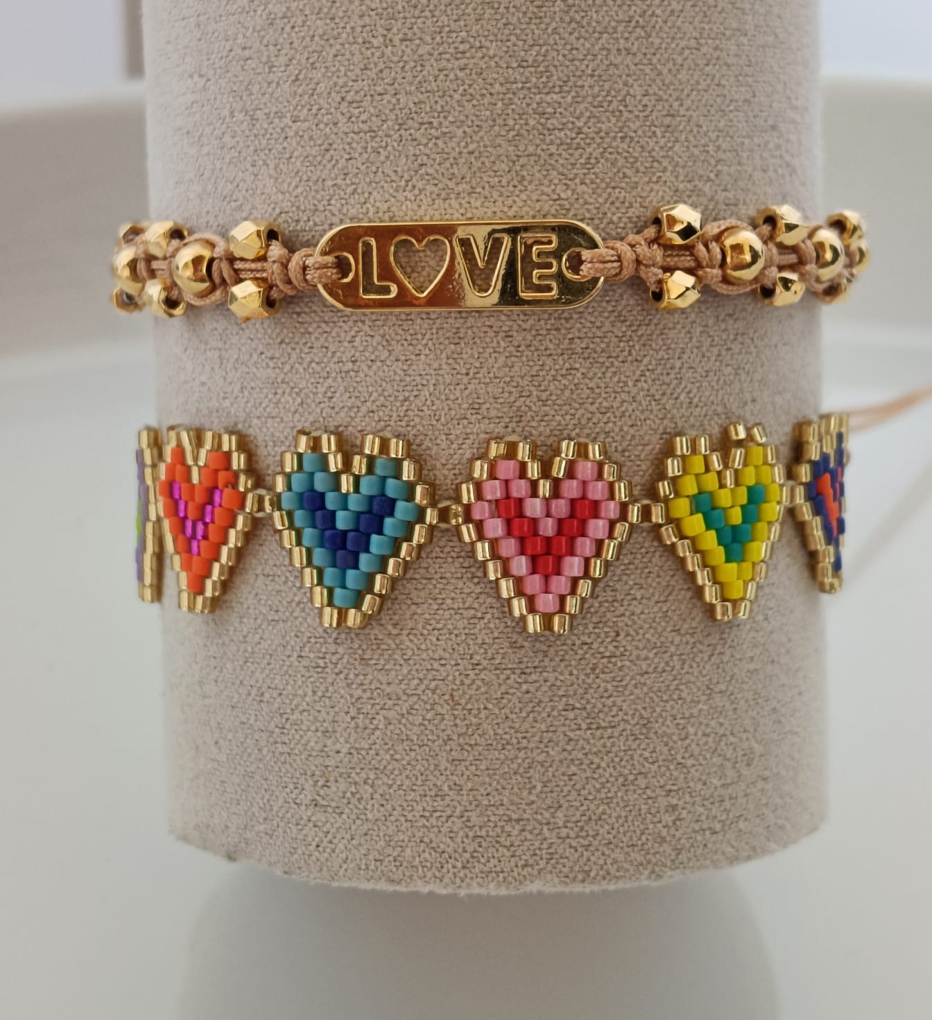 Pulsera tejida en miyuki six love-Invicta21.accesorios